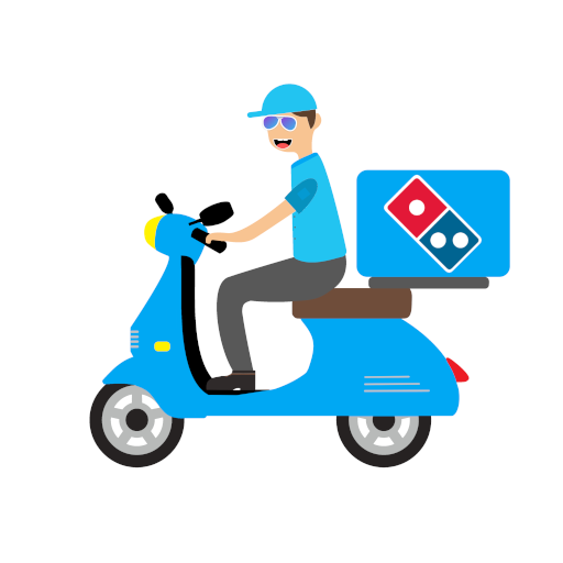 Dominos Pizza Ukraine Courier logo
