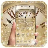 Gold Diamond Deluxe Clock 2018 icon