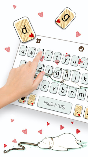 Lazy Dog Keyboard Background Screen 2