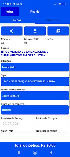 Força de Venda SIMDATA ERP Screen 2