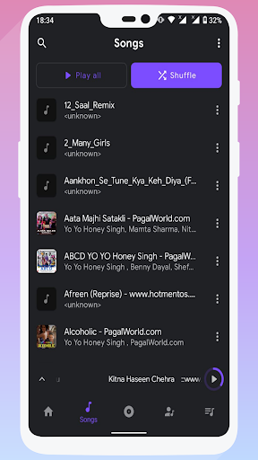 Mp3 music player Screen 2