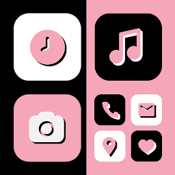 Image de l'icône Wow DarkPink Theme - Icon Pack