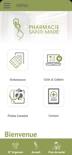 Android application Pharmacie Ste Marie screenshort