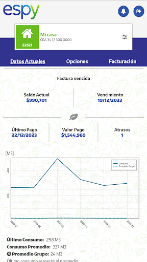 ESPY Clientes Screen 3