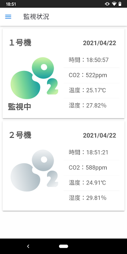 Android application りりーふなっぷ　CO₂あいず screenshort