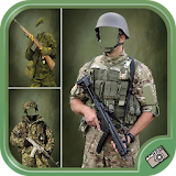 Soldier Costume Photo Suit Editor icon
