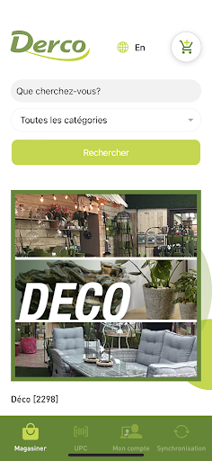Android application Derco screenshort