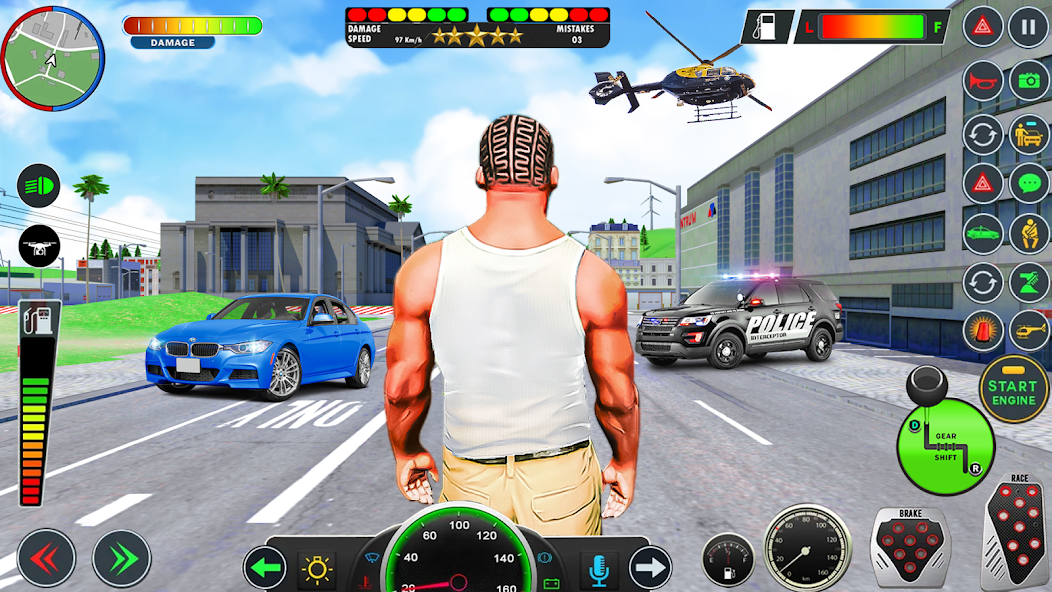 Gangster Crime City Offline 2.3 APK + Мод (Unlimited money) за Android