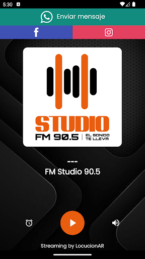 Android application FM Studio 90.5 screenshort