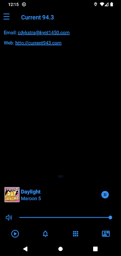 Android application Current 94.3 screenshort