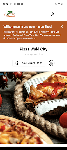 Android application Pizza Wald City screenshort