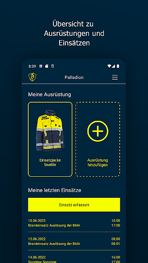 Android application Palladion screenshort