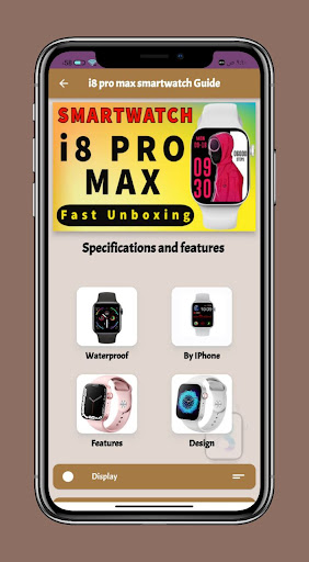 Android application i8 pro max smart watch Guide screenshort