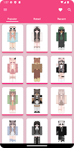 Screenshot 17 Aesthetic Skin for Minecraft android