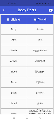 Learn English Through Tamil Screen 3