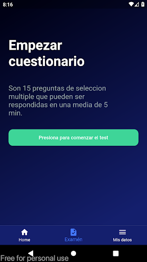 Android application BurnoutCheck screenshort
