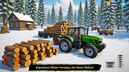 Snow Tractor Farming Simulator