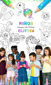 Captura de Pantalla 1 Niños Juegos de Pintar Glitter android