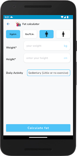 Health Calculators Screen 3