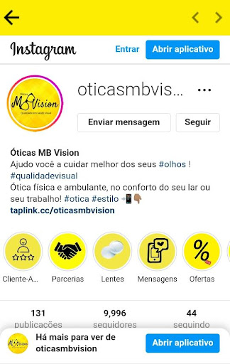 óticas MBVISION Screen 2
