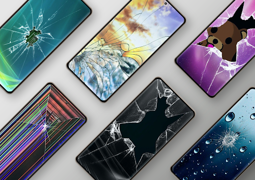 Android application Broken Screen Wallpaper screenshort