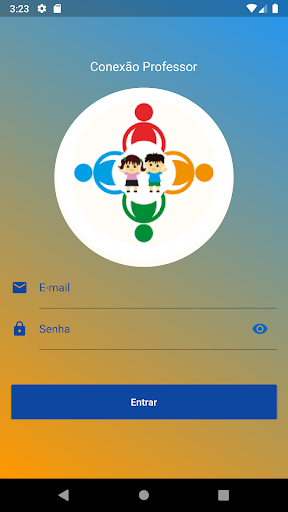 Android application Conexão Professor screenshort