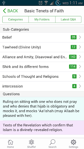 Better Islam QA Screen 2