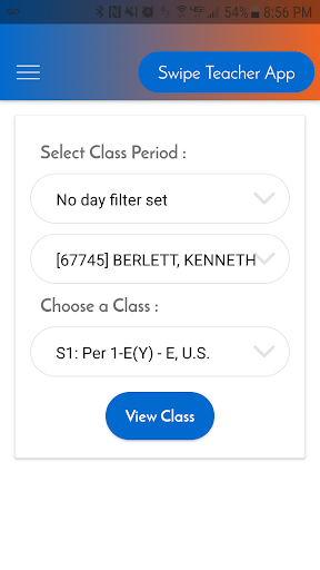 SwipeK12 Teacher App Screen 2