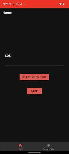 Android application Morse Code Light screenshort