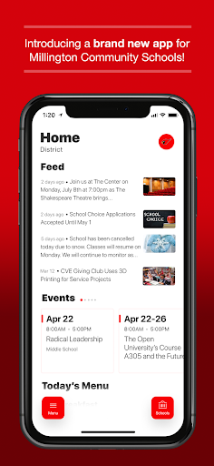 Android application Millington Community Schools screenshort
