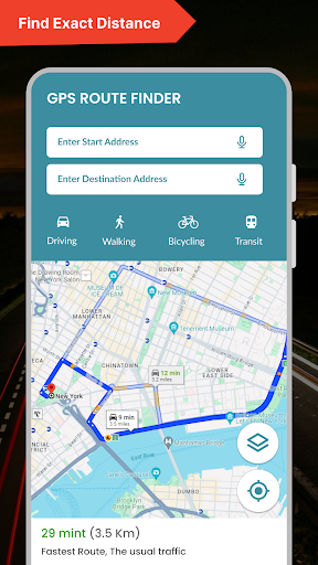 Route Finder: GPS Navigation Screen 2