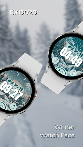 Android application EXD020: Winter Watch Face screenshort