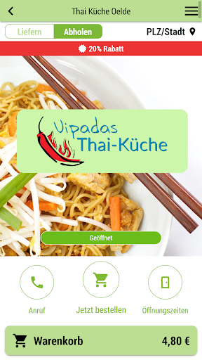 Android application Thai Küche Wochenmarkt screenshort