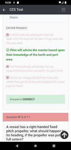 RORO cargo. Operational CES Screen 2