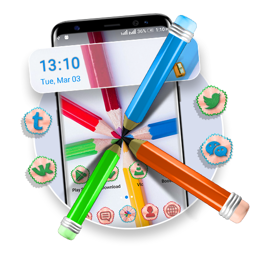 Pencil Color Launcher Theme logo