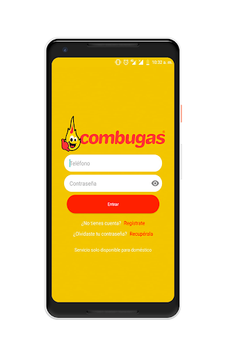 Android application COMBUGAS screenshort