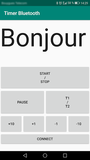 Android application Timer Bloetooth screenshort
