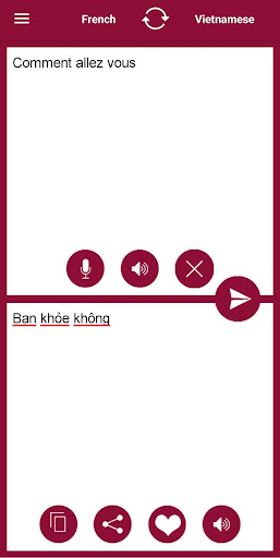 French - Vietnamese Translator Screen 2
