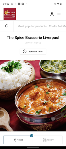 Android application The Spice Brasserie Liverpool screenshort