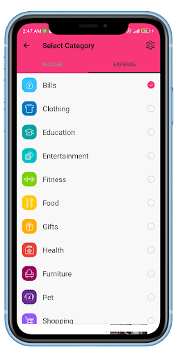 Money Management Tool V2 Screen 2