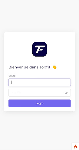 Android application Topfit screenshort