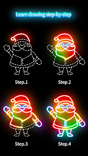 Draw Glow Christmas 2021 1.0.7 APK screenshots 3