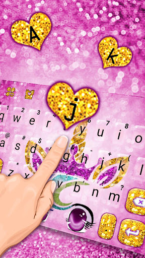 Glisten Unicorn Girl Keyboard Screen 2