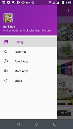 Android application Bunk Bed Design Gallery screenshort