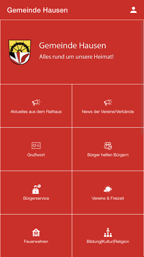 Android application Gemeinde Hausen screenshort