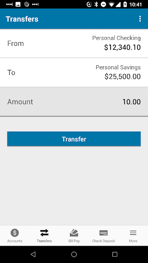 EECU Mobile Banking Screen 3
