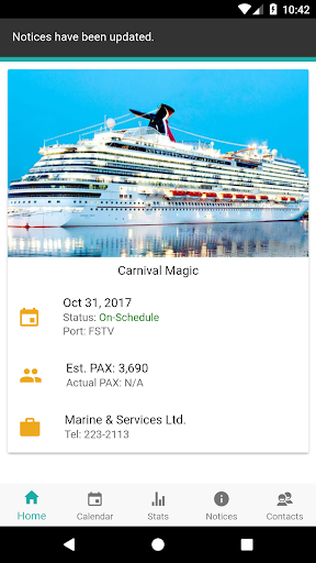 BTB Cruise App Screen 3
