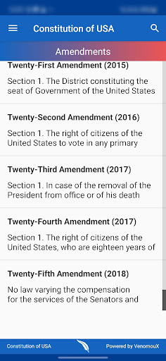 Constitution of the USA Screen 2