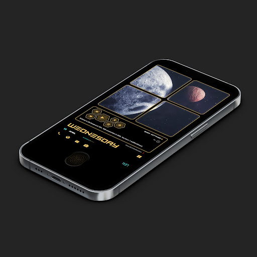 Android application Neon Space Theme for KLWP screenshort