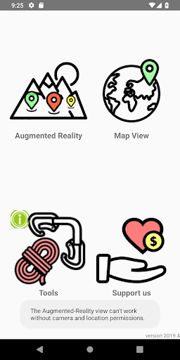 Android application Climb The World screenshort